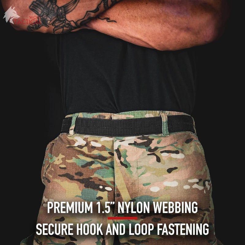 WOLF TACTICAL Hook Liner Inner for Duty & Battle Belt 1.5' Hook and Loop EDC Belt Accessories Black Inner - Image 5